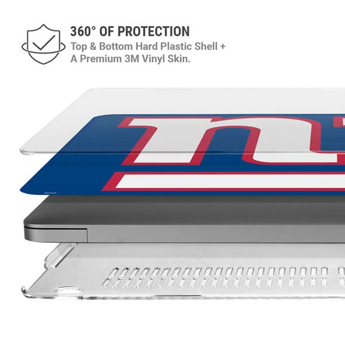 NFL New York Giants Large Logo MacBook Pro 14in (2021-24) Case plus Skin
