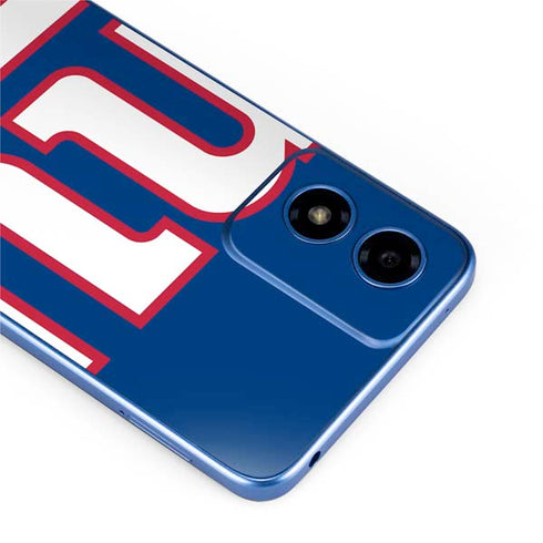 NFL New York Giants Large Logo Moto G Play 4G (2024) Skin