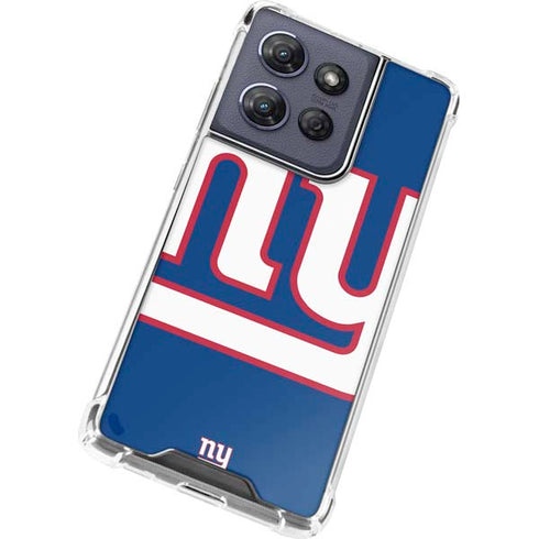 NFL New York Giants Large Logo Moto G Play 5G (2025) Clear Case