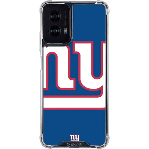 NFL New York Giants Large Logo Moto G Power 5G (2024) Clear Case