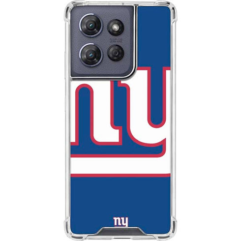 NFL New York Giants Large Logo Moto G Stylus 5G (2025) Clear Case