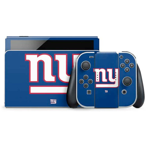 NFL New York Giants Large Logo Nintendo Skins