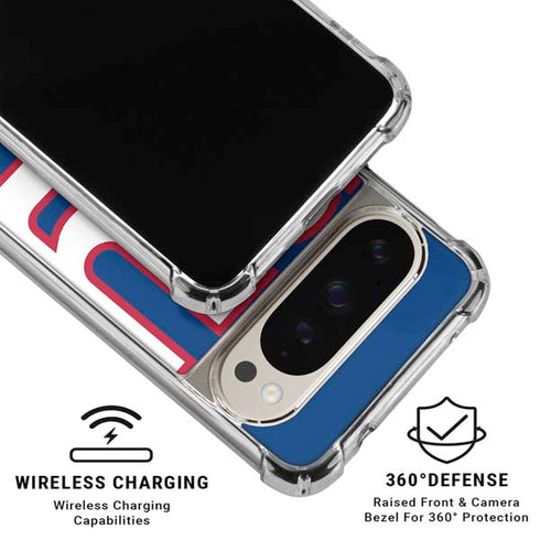 NFL New York Giants Large Logo Pixel 9 Pro XL Clear Case