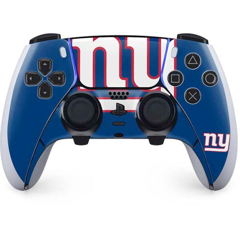 NFL New York Giants Large Logo PS5 DualSense Edge Pro Controller Skin