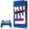 NFL New York Giants Large Logo PS5 Pro Bundle Skin