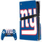 NFL New York Giants Large Logo PS5 Pro Disk Bundle Skin