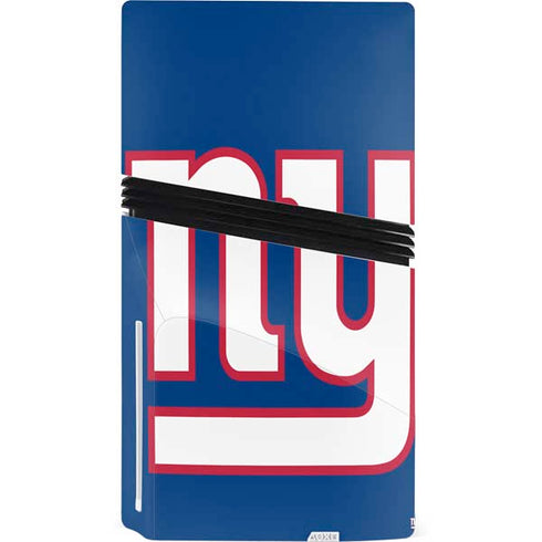 NFL New York Giants Large Logo PS5 Pro Disk Bundle Skin