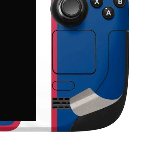 NFL New York Giants Large Logo Steam Deck Handheld Gaming Computer OLED Skin