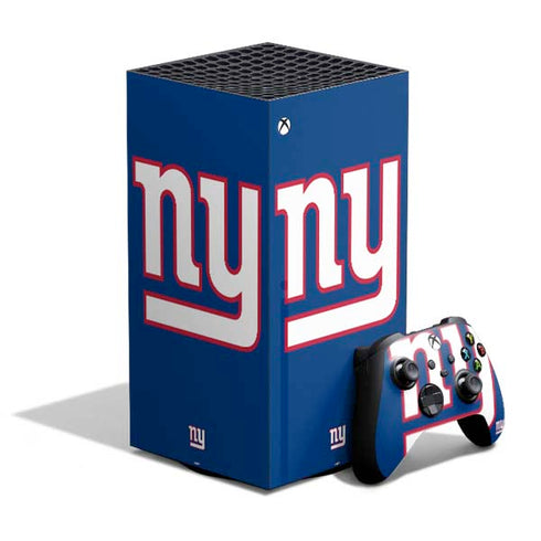 NFL New York Giants Large Logo XBox Series X Digital Edition Bundle Skin