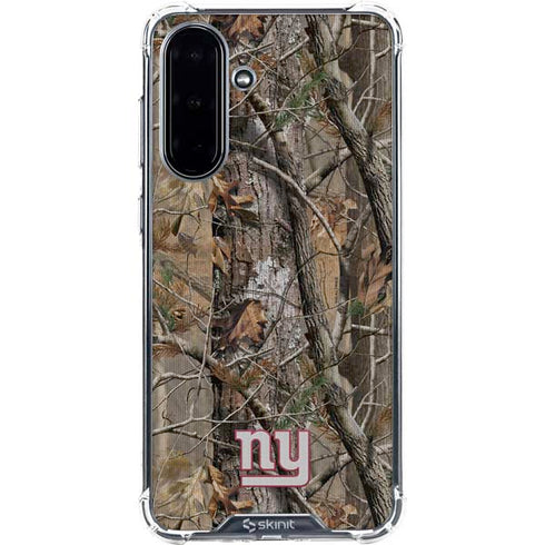 NFL New York Giants Realtree AP Camo Galaxy A36 5G Clear Case