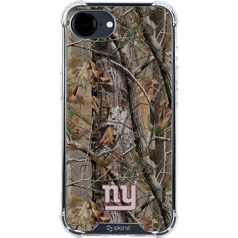 NFL New York Giants Realtree AP Camo iPhone 16e Clear Case