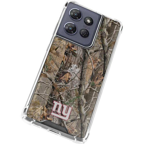 NFL New York Giants Realtree AP Camo Moto G 5G (2025) Clear Case