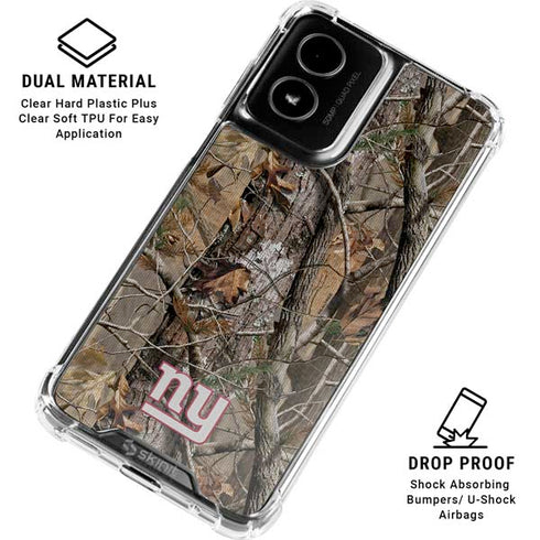 NFL New York Giants Realtree AP Camo Moto G Power 5G (2024) Clear Case