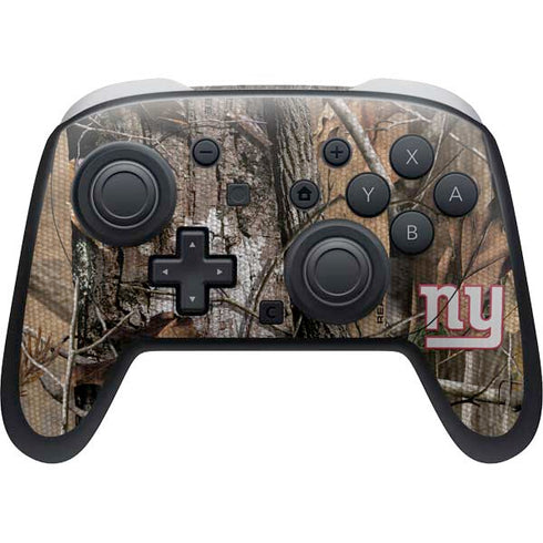 NFL New York Giants Realtree AP Camo Nintendo Switch 2 (2025) Pro Controller Skin