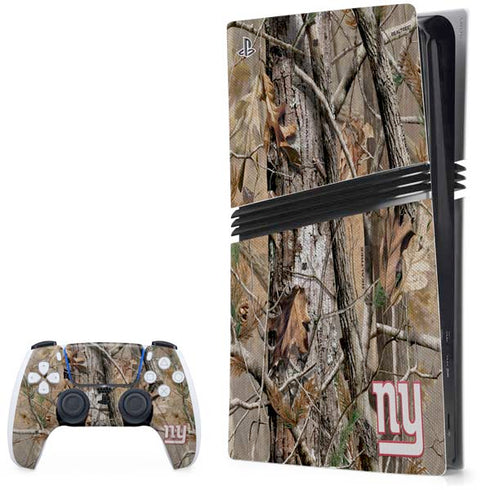 NFL New York Giants Realtree AP Camo PS5 Pro Bundle Skin