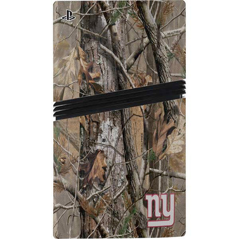NFL New York Giants Realtree AP Camo PS5 Pro Disk Console Skin