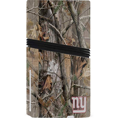 NFL New York Giants Realtree AP Camo PS5 Pro Disk Console Skin