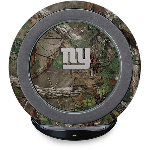 NFL New York Giants Realtree Xtra Green Camo Fast Charge Wireless Charging Stand Skin