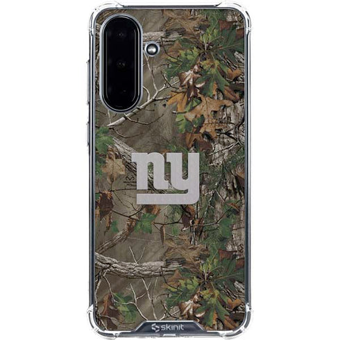 NFL New York Giants Realtree Xtra Green Camo Galaxy A36 5G Clear Case