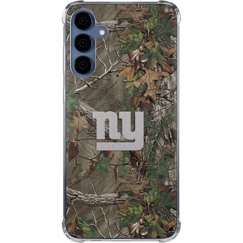 NFL New York Giants Realtree Xtra Green Camo Galaxy A55 5G Clear Case