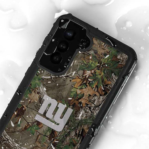 NFL New York Giants Realtree Xtra Green Camo Galaxy S24 Plus Waterproof Case