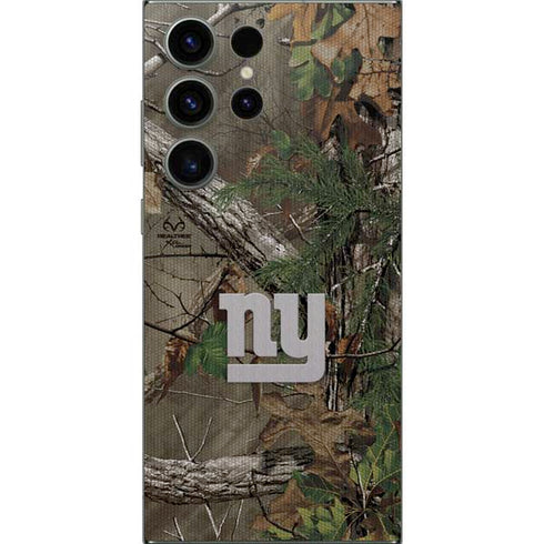 NFL New York Giants Realtree Xtra Green Camo Galaxy S25 Ultra Skin