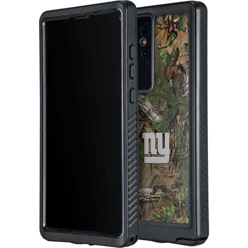 NFL New York Giants Realtree Xtra Green Camo Galaxy S24 Ultra Waterproof Case
