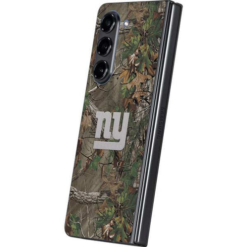 NFL New York Giants Realtree Xtra Green Camo Galaxy Z Fold5 5G Skin