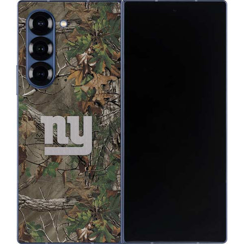 NFL New York Giants Realtree Xtra Green Camo Galaxy Z Fold6 Skin