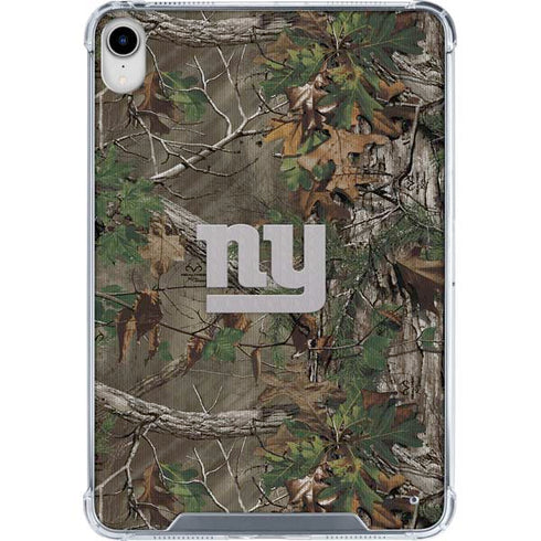 NFL New York Giants Realtree Xtra Green Camo iPad 11th Gen (2025) Clear Case