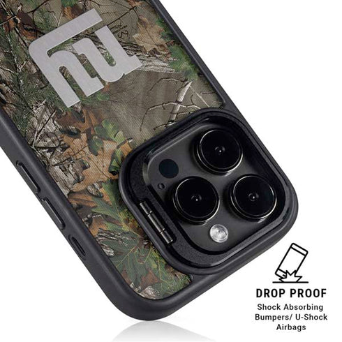 NFL New York Giants Realtree Xtra Green Camo iPhone 13 Pro Max Kickstand Case