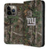 NFL New York Giants Realtree Xtra Green Camo iPhone 14 Pro Folio Case