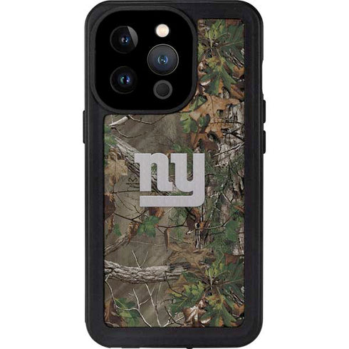 NFL New York Giants Realtree Xtra Green Camo iPhone 15 Pro Waterproof Case