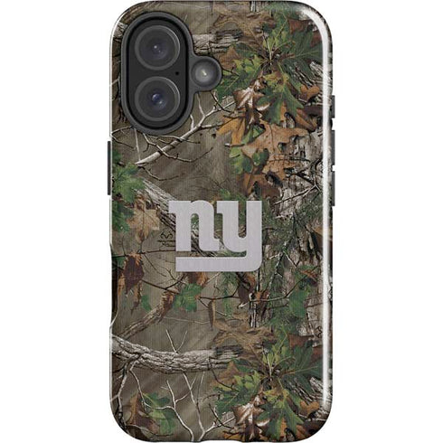 NFL New York Giants Realtree Xtra Green Camo iPhone 16 Plus Impact Case