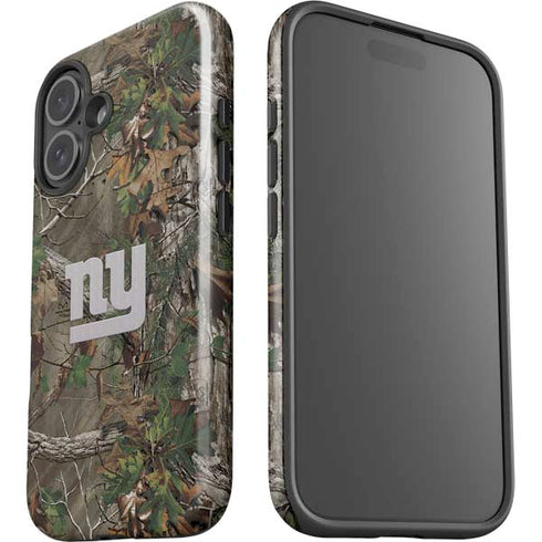 NFL New York Giants Realtree Xtra Green Camo iPhone 16 Plus Impact Case