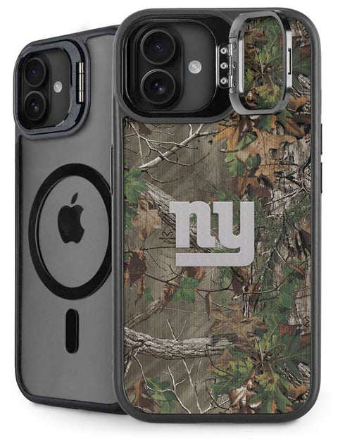 NFL New York Giants Realtree Xtra Green Camo iPhone 16 Plus Kickstand Case