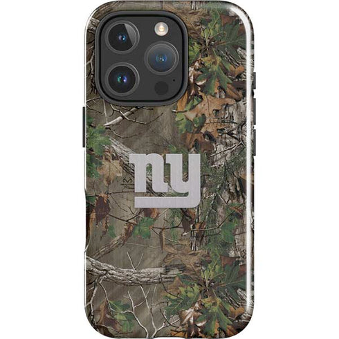 NFL New York Giants Realtree Xtra Green Camo iPhone 16 Pro Impact Case