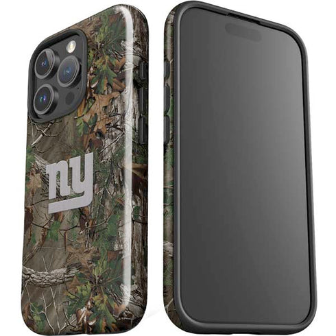 NFL New York Giants Realtree Xtra Green Camo iPhone 16 Pro Impact Case