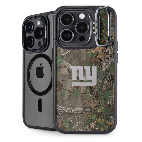 NFL New York Giants Realtree Xtra Green Camo iPhone 16 Pro Max Kickstand Case