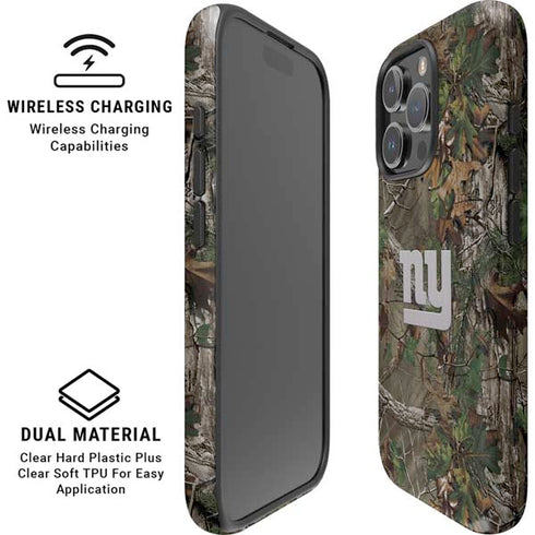 NFL New York Giants Realtree Xtra Green Camo iPhone 16 Pro Max Magsafe Impact Case