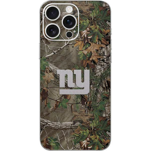 NFL New York Giants Realtree Xtra Green Camo iPhone 16 Pro Max Skin