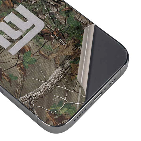 NFL New York Giants Realtree Xtra Green Camo iPhone 16 Pro Skin