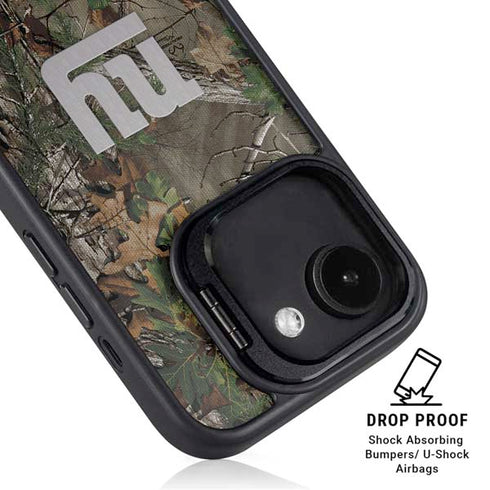 NFL New York Giants Realtree Xtra Green Camo iPhone 16e Kickstand Case