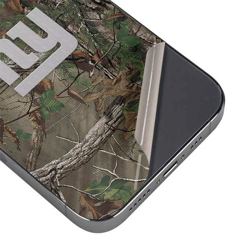 NFL New York Giants Realtree Xtra Green Camo iPhone 16e Skin