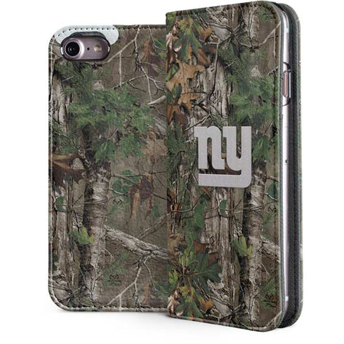 NFL New York Giants Realtree Xtra Green Camo iPhone 7 Folio Case