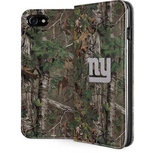 NFL New York Giants Realtree Xtra Green Camo iPhone SE (2nd & 3rd Gen) Folio Case