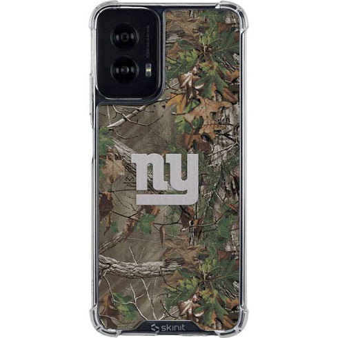 NFL New York Giants Realtree Xtra Green Camo Moto G Power 5G (2024) Clear Case
