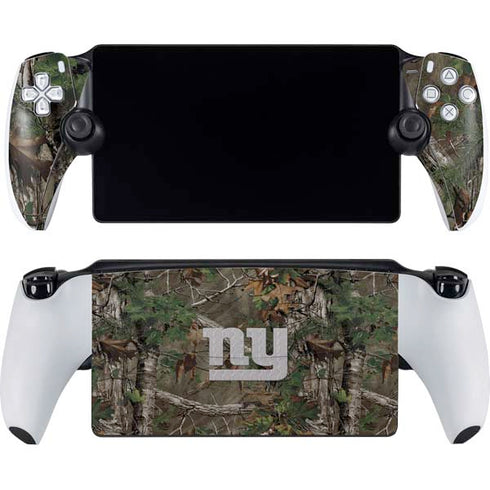 NFL New York Giants Realtree Xtra Green Camo PlayStation PS5 Skins