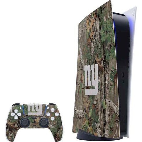 NFL New York Giants Realtree Xtra Green Camo PlayStation PS5 Skins