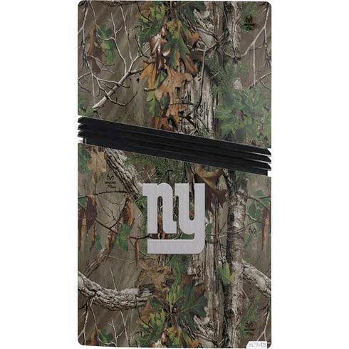 NFL New York Giants Realtree Xtra Green Camo PS5 Pro Bundle Skin